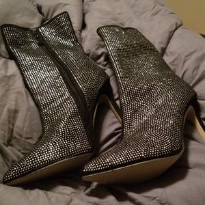 Rhinestone  ankle boots size 42 fits like a 9